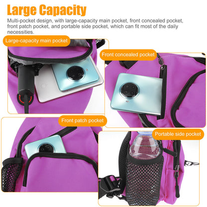Women Outdoor Chest Pack Sport Shoulder Sling Backpack Crossbody Bag Waterproof