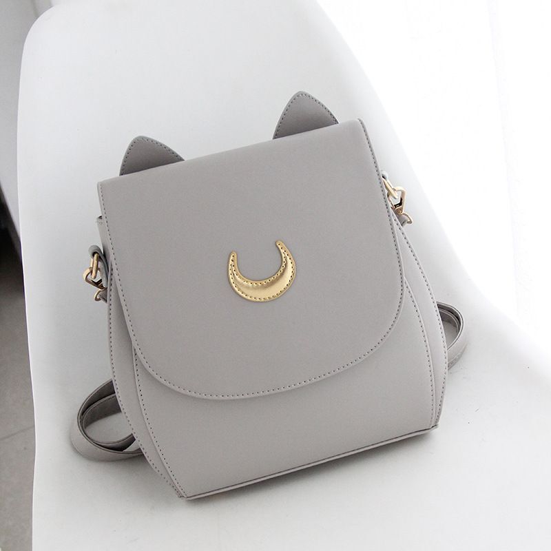 Cat Ear Crossbody Bag Small Shoulder Synthetic Leather Handbag Elegant Traveling