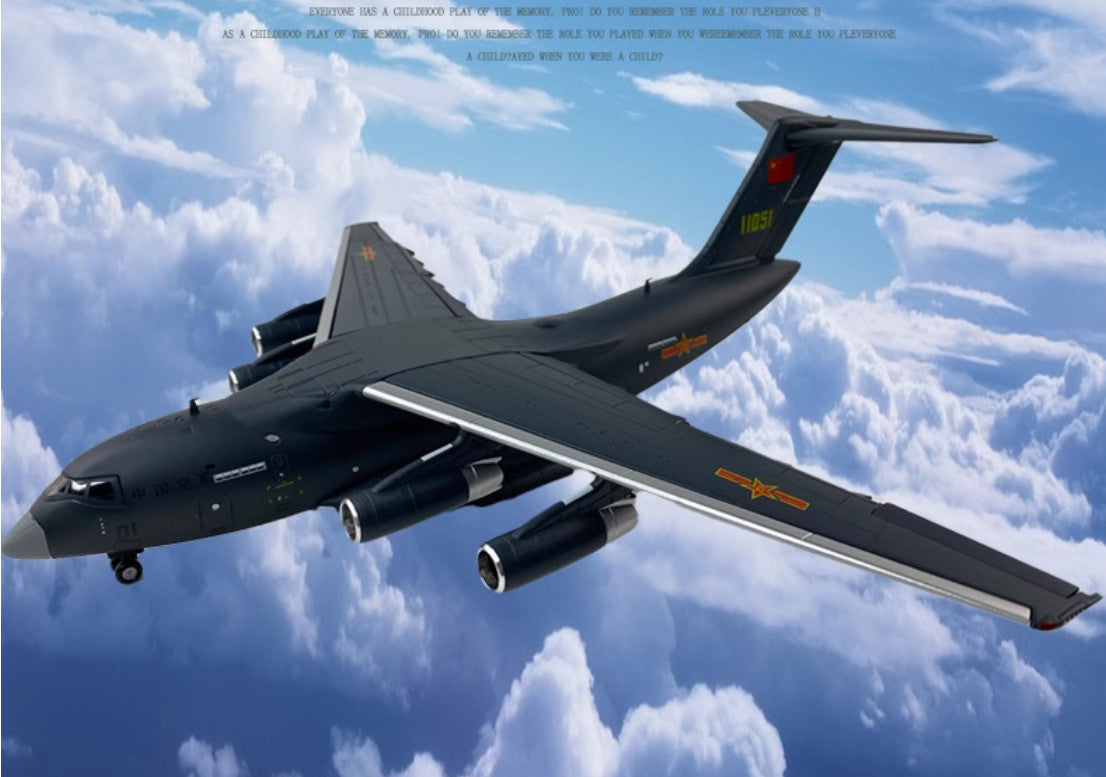 1:130 38CM China Air Force Xian Y-20 Transport Plane Diecast Airfreighter Model