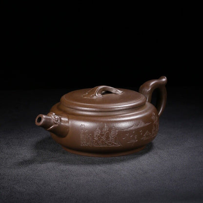 Chinese Yixing Zisha Clay Handmade Exquisite Teapot （龙头如意 底款：高海庚）