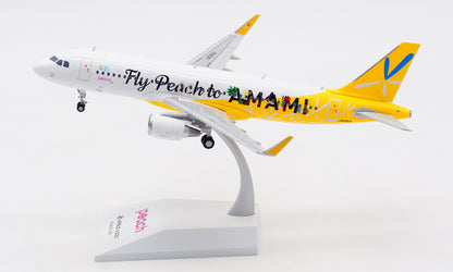 1:200 JC Wings Fly Peach to AMAMI AIRBUS A320 Airplane Diecast Aircraft Model