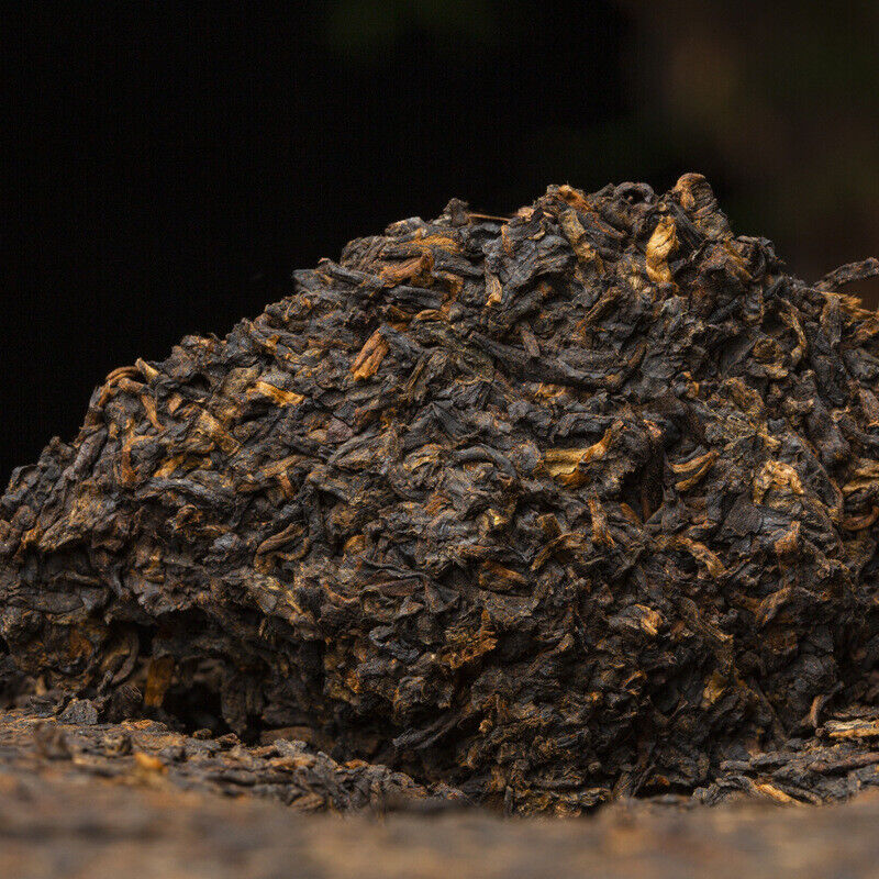 357g Yiwu Scrape Wind Zhai Puerh Tea Palace Material Puerh Ripe Tea Cake 12.59oz