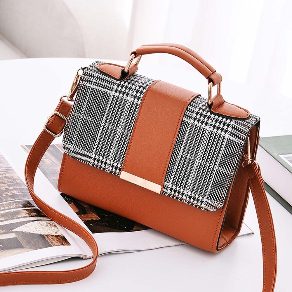Womens PU Leather Bag Purse Shoulder Handbags Tote Messenger Satchel Cross Body