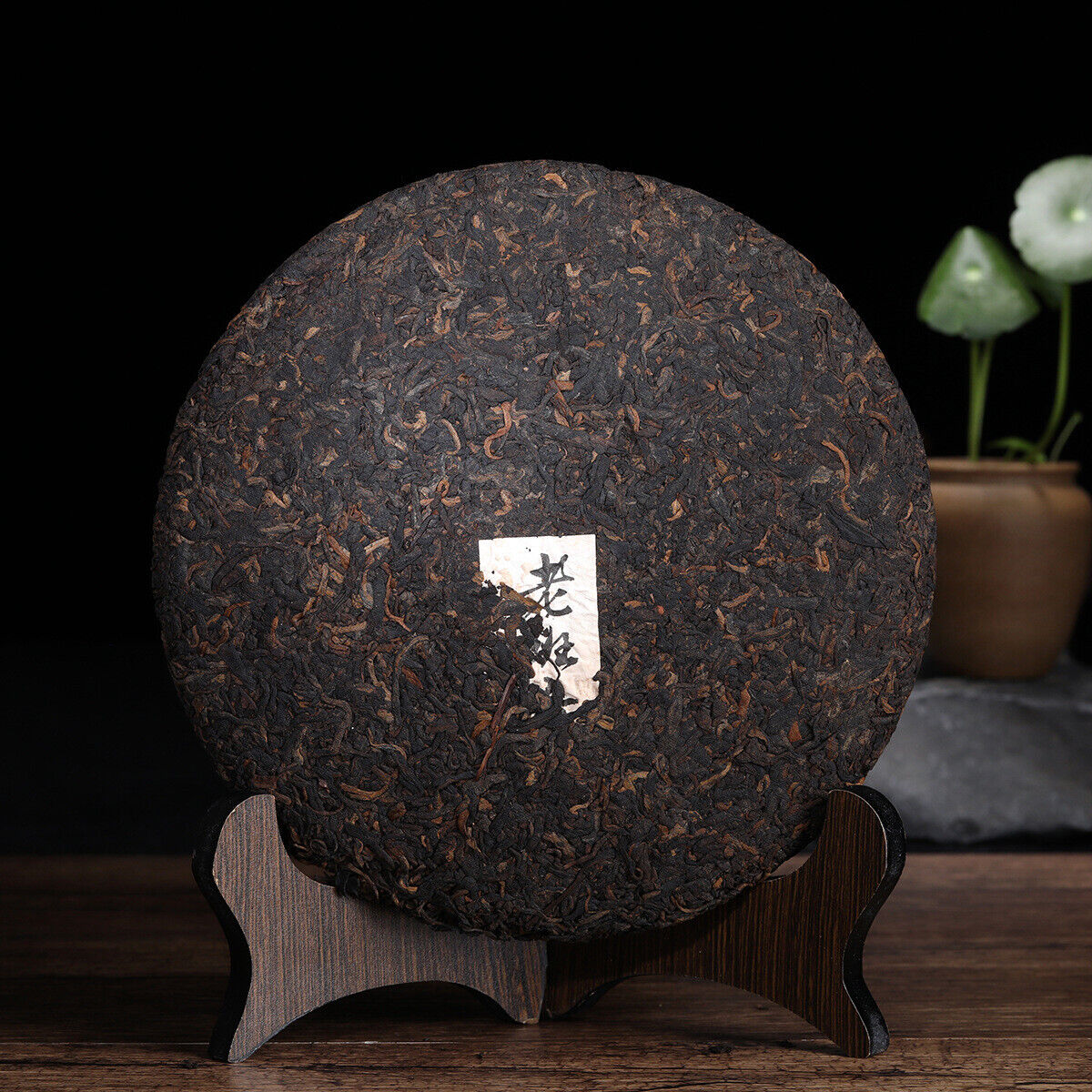 357g Yunnan OldPanzhang Puerh Ripe Tea Cake Menghai Flavor Pure Material
