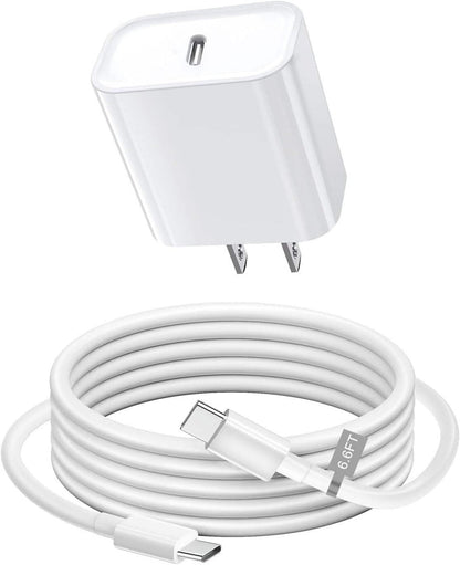 Fast Charging USB Wall Charger with 6FT Cable Set