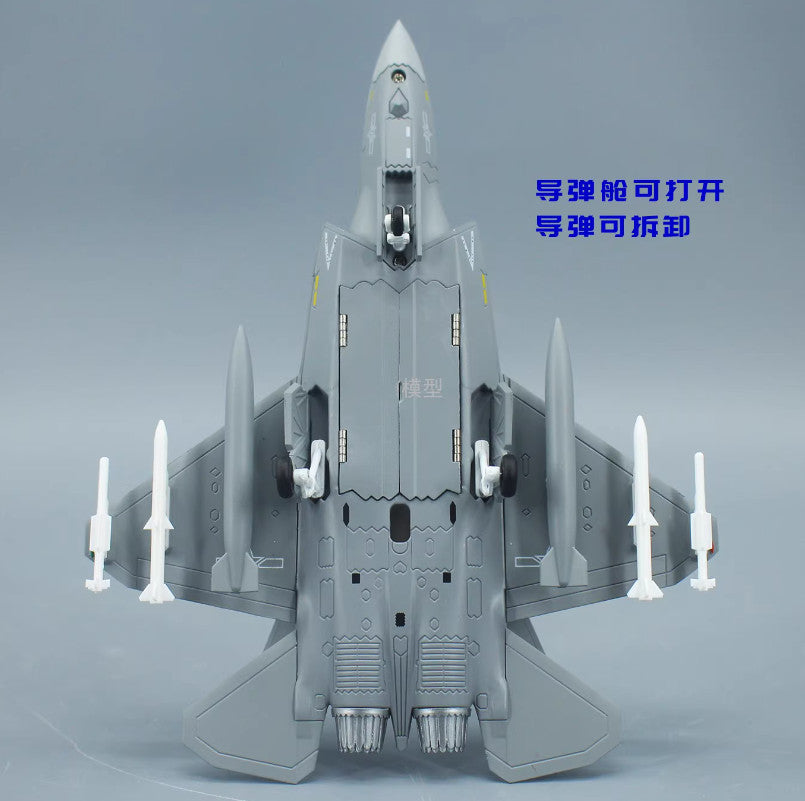 1:100 AVIC J-35A Fighter Carrier-based Aircraft Diecast Military Airplane Model