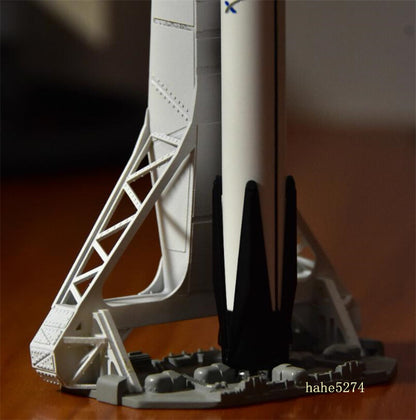 SpaceX Falcon IX Rocket F9 Crewed Dragon + Tower Static Model