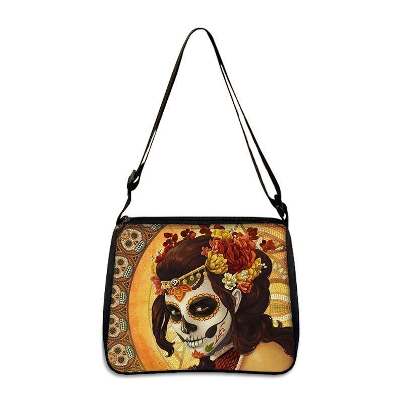 Gothic Skull Women's Bags Large Handbags Messenger Bag Ladies Shoulder Bags 1PC