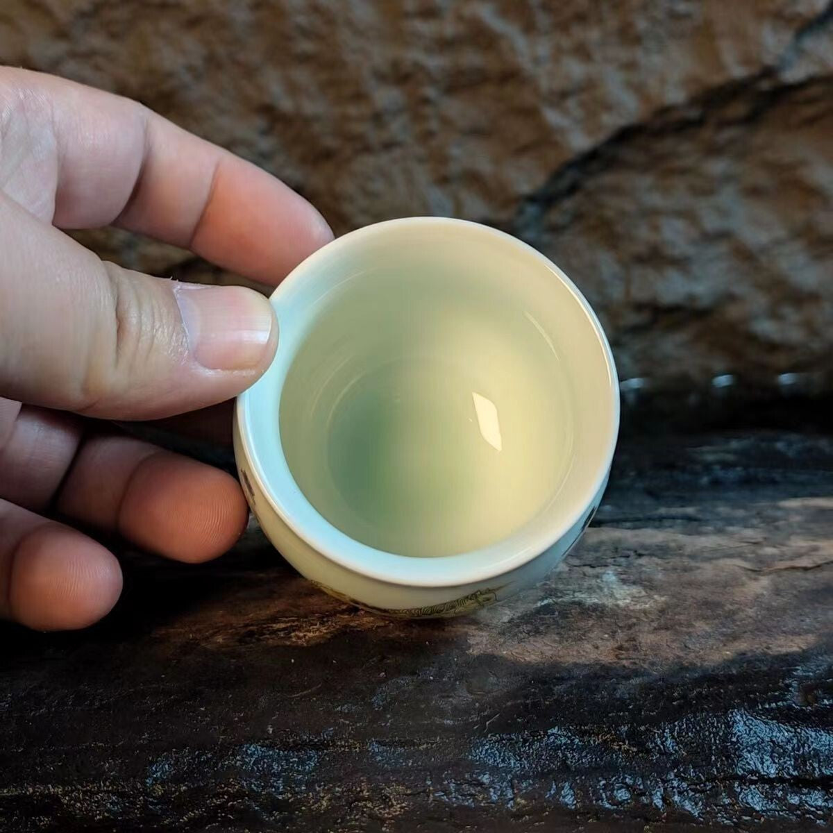 1pc Chinese Jingdezhen Doucai Tea Cup Scholar Tea Set