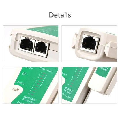 RJ45 Ethernet Cable Tester for Cat5 Cat6 8P 6P LAN Cable RJ11 Telephone Cable