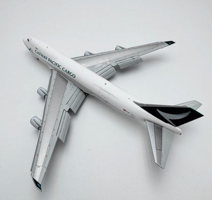 1:400 YY Wings CATHAY PACIFIC CARGO B747-400F Flap Down Airplane Diecast Model