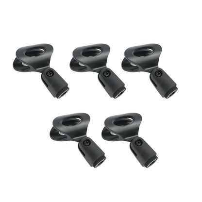 5PCS Universal Microphone Clips Clamp Holder Kit For Wired / Wireless Mic Stand