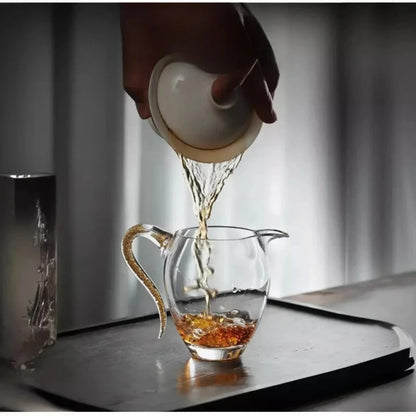 Japanese Borosilicate Fairness Cup 260ml 8.8oz Tea Pitcher Kung Fu Tea Set