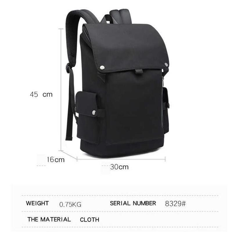 Men Casual Backpack Oxford High Capacity Teenager Student School Bag Rucksack