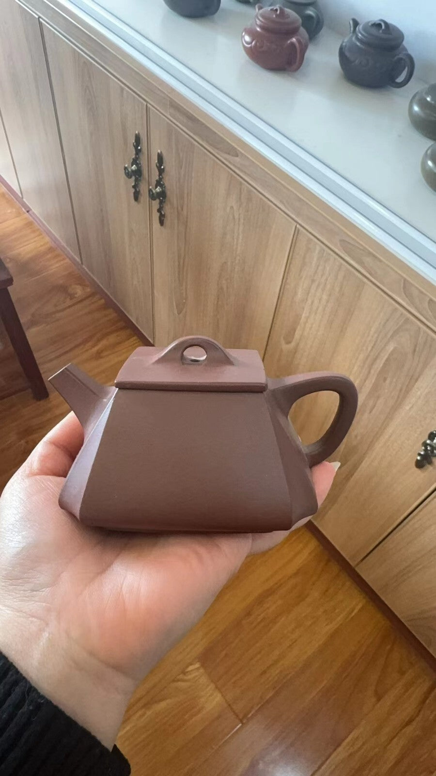 220cc chinese Yixing Handmade Zisha teapot Purple clay YiFang Gongfu Tea pot