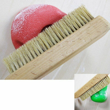 Indoor Bouldering Brush Rock Climbing Wall Tool Natural Boars Hair Wooden Handle