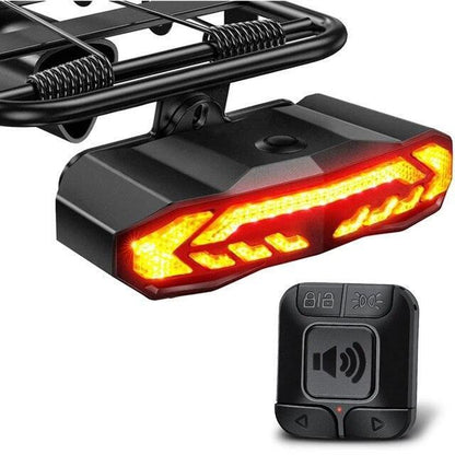 Bike Cargo Rack Tail Light with Turn Signals and Brake Light Wireless Bike