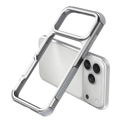 For iPhone 17 /16 Metal Frameless Phone Case Shockproof Slim Bumper Phone case