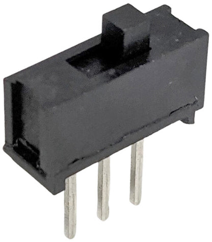 Mini Slide Switch SPDT - Fits on Breadboard (0.1" Lead Spacing), Plastic Body