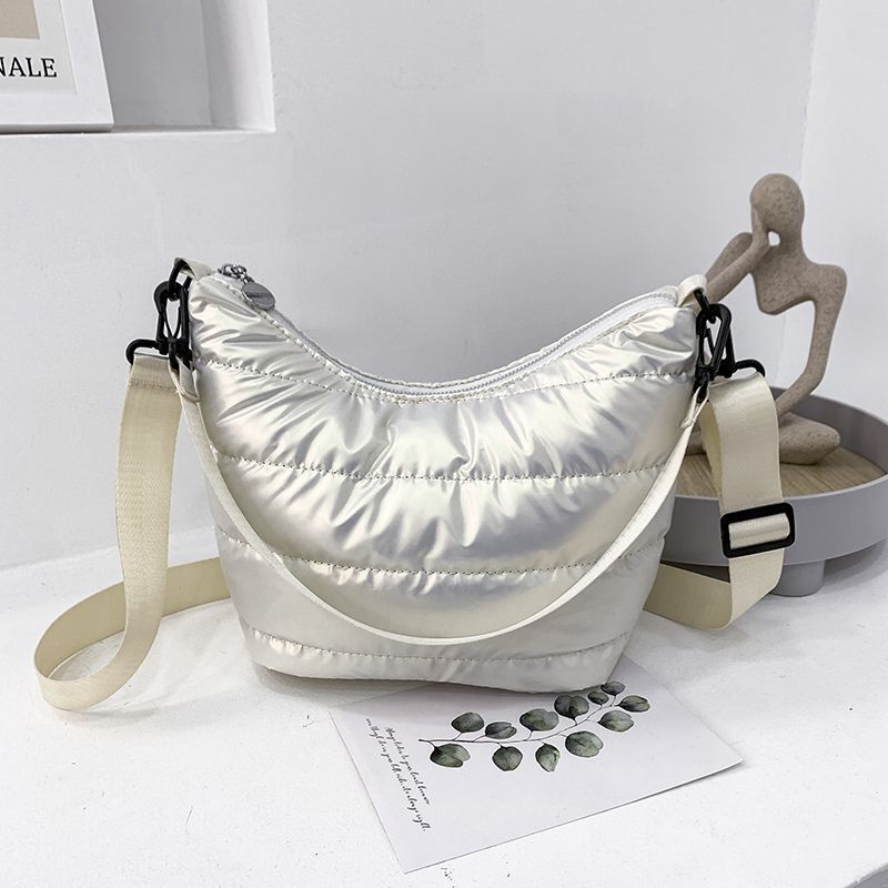 Winter Space Handbags Padded Quilted Crossbody Bags Hobos Shoulder Messenger Bag