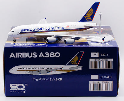 1:200 37CM SQ Wings SINGAPORE AIRLINES AIRBUS A380 Airplane Diecast Plane Model
