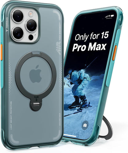 Ostand Q3 Air for Iphone 15 Pro Max Case with Magsafe & 360 Magnetic Stand, Dyna
