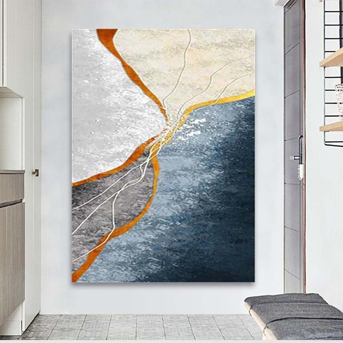 Home Decor Drawing Handmade Oil Painting Wall Art Abstract Canvas Acrylic Mural