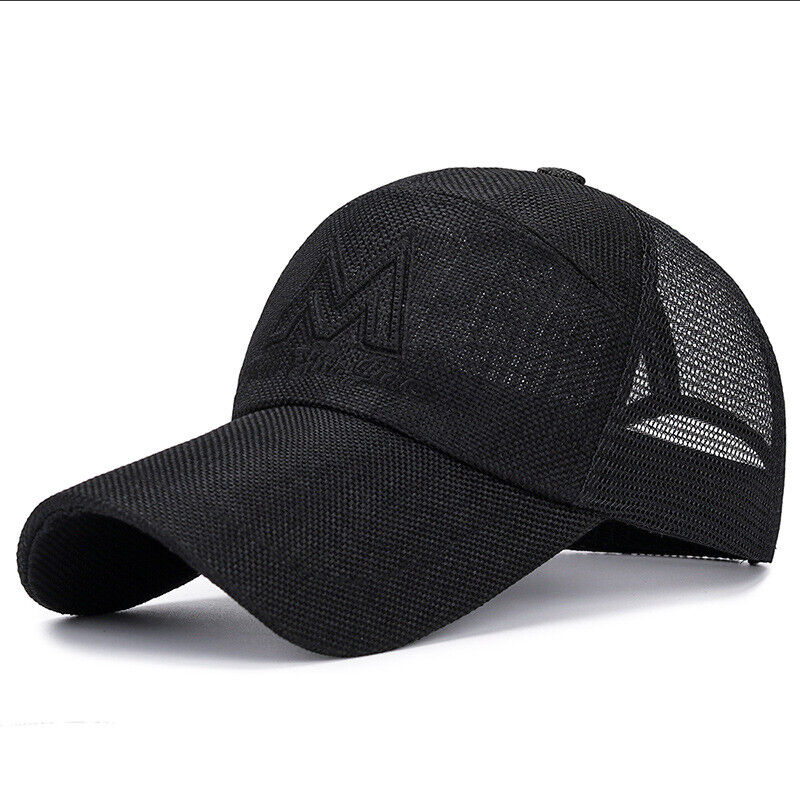 Unisex Mesh Breathable Long Brim Baseball Cap Adjustable Sunscreen Casual Hat*