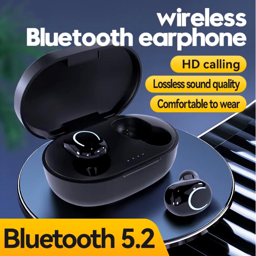 Bluetooth 5.2 Earbuds Waterproof Stereo Sport Wireless Headphones in Ear Headset