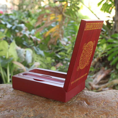 Pure Copper Gold-plated Ksitigarbha King Bodhisattva Incense Box for The Statue