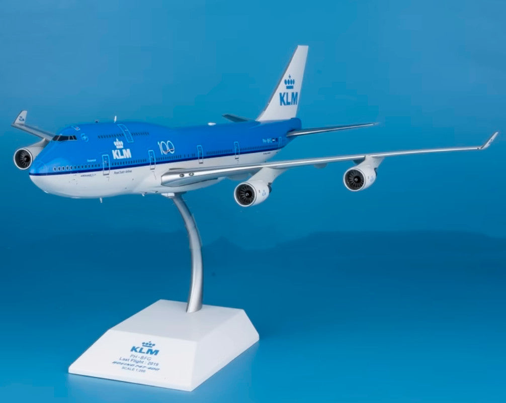 1:200 35CM JC Wings KLM BOEING 747-400 Airplane Aviation Tag Diecast Plane Model