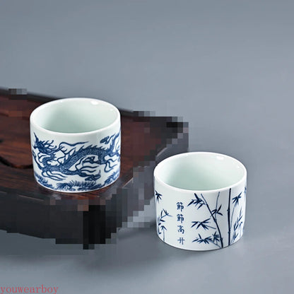 1pcs Celadon Teacup Home Small Tea Bowl Chinese Traditional Tea Accessories