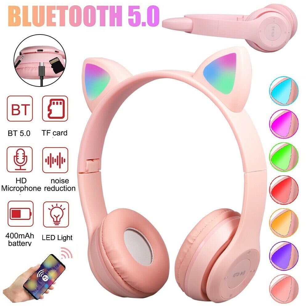 Audifonos inalambricos Bluetooth 5.0 Plegables Auriculares Universal Telefonos
