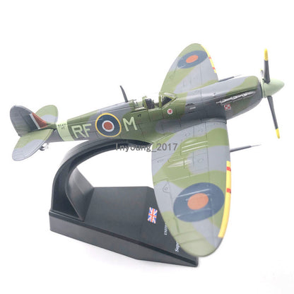1/72 1941 WWII Spitfire MK.VB Fighter Aircraft Plane Diecast Model Collection