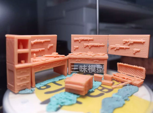 1/72 Resin figure model Modern Weapons studio model /3D Printed set
