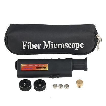 AUA-2400 Handheld 400X Optical Fiber Inspection Microscope 2.5mm 1.25mm Adapter