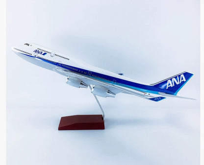 47CM 1:150 ANA BOEING 747-400 Passenger Plane Landing Gear Resin Aircraft Model