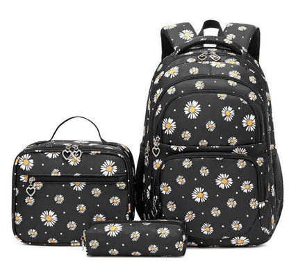 School Backpack Teenage Girls 3 Pcs/Set Schoolbag Kids Pencil Bags Bookbag