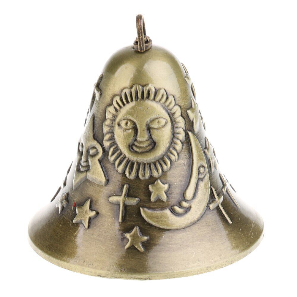 Wind Bell Chime Copper Angel Star Moon Dragon Handicraft Good Luck Outdoor Decor