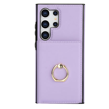 Wallet Case for Samsung Galaxy S24/S23/S22/S21 Ultra/Note 20 Ultra Rotation Ring