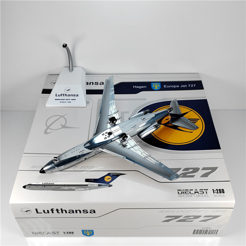 1:200 Wings Lufthansa BOEING 727-100 Passenger Airplane Diecast Aircraft Model