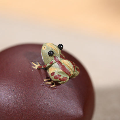 Creative Water Spray Tea Pet Tea Set Chestnut Frog Tea Play Sculpture Decoration