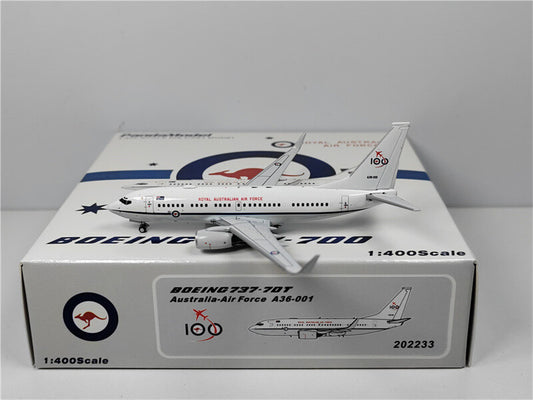 Panda Model Royal Australian Air Force FOR BOEING B737-700 A36-001 1:400 Model