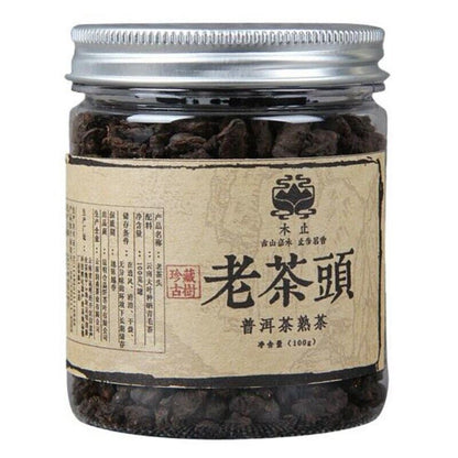 100g Puer Tea Aged Fermented Easy Steeping Handmade Fragrant Pure Tea Leaf