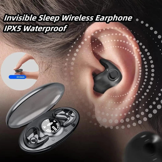 Invisible Sleep Wireless Earphone Bluetooth 5.3 Headphones Hidden Earbuds LOT