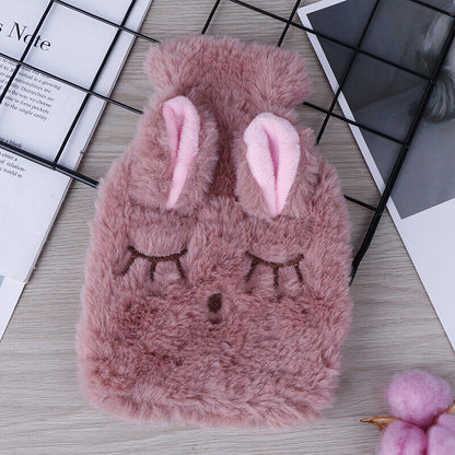 Cute PVC Relief Stress Pain Hot Water Bottle Bag Soft Reusable Hand WarmerA D QH