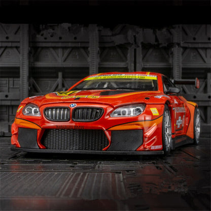 1:24 BMW M4 GT3 Diecast Model Car Track Racing Toy Vehicle Sound Light Kids Gift