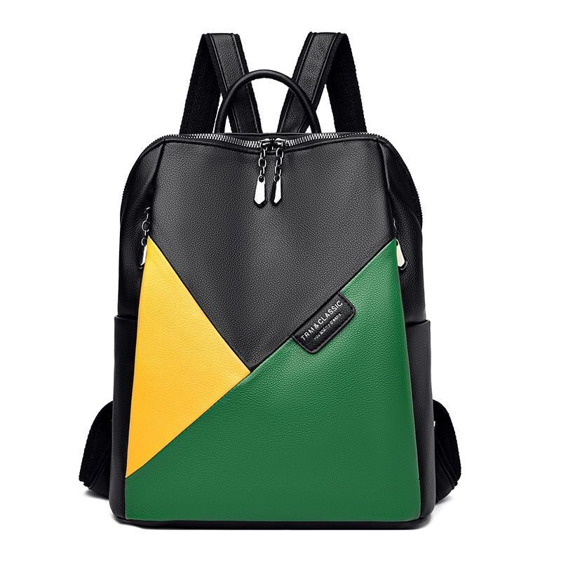 Genuine Leather Backpacks Travel Bag Business Bag School Softback Multicolor 1PC