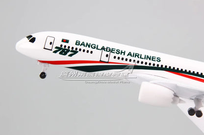 18CM Biman Bangladesh Airlines Boeing 787 Passenger Plane Diecast Aircraft Model