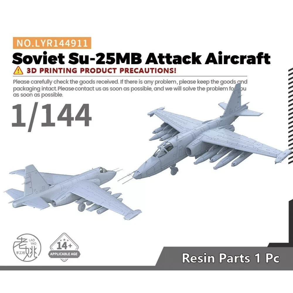 Yao's Studio LYR144911 1/144 Military Model Kit Soviet Su-25MB Attack Aircraft